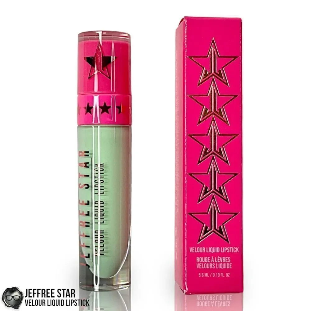 JEFFREE STAR VELOUR LIQUID LIPSTICK IN HIGH SOCIETY 	PASTEL MINT GREEN LIPCOLOR